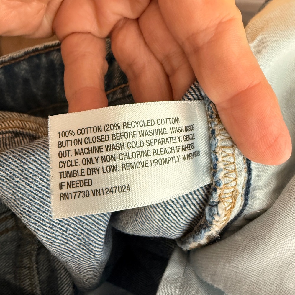 Wild Fable Mid-Rise Barrel Jean Blue 14 Casual Denim Streetwear Everyday - Picture 8 of 8